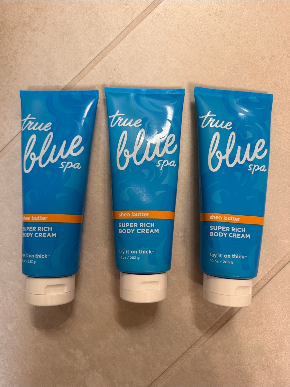 BNWT! True Blue Spa Shea Butter Super Rich Body Cream - set of 3